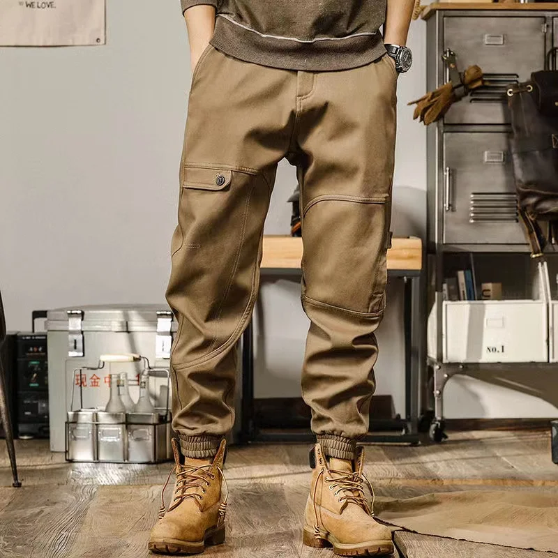 Брюки-карго Techwear мужские тактические, военные штаны в американском стиле ретро-сафари, крутая Красивая уличная одежда, Байкерский мотор, для походов и активного отдыха