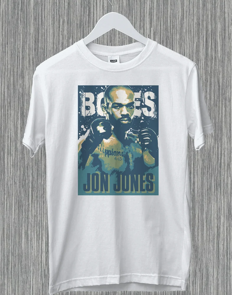 Фото Jon Bones Jones Американский смешанный боевой художник Champ BJJ Забавная подарочная футболка №4