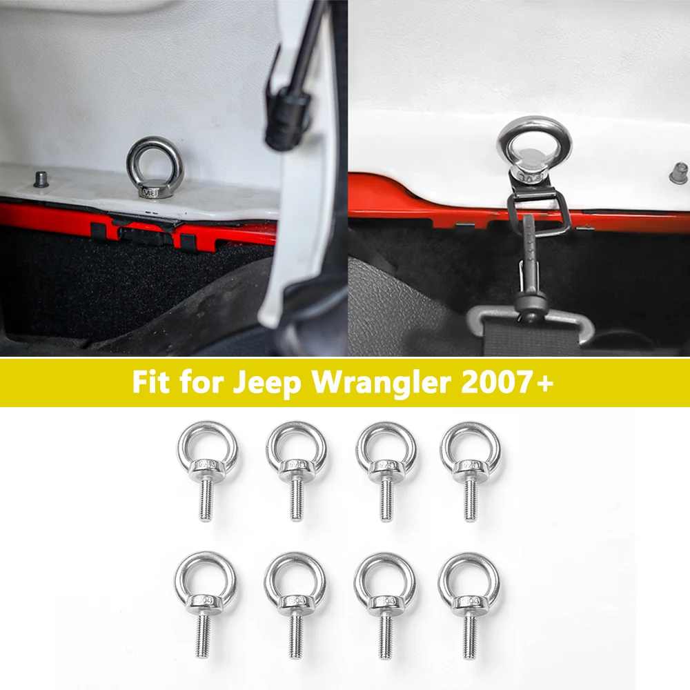 Металлические Болты И Винты С Твердым Верхом Для Jeep Wrangler JL YJ TJ JK 2/4 Door 2007-2023 — Аксессуары Для Металлической ...
