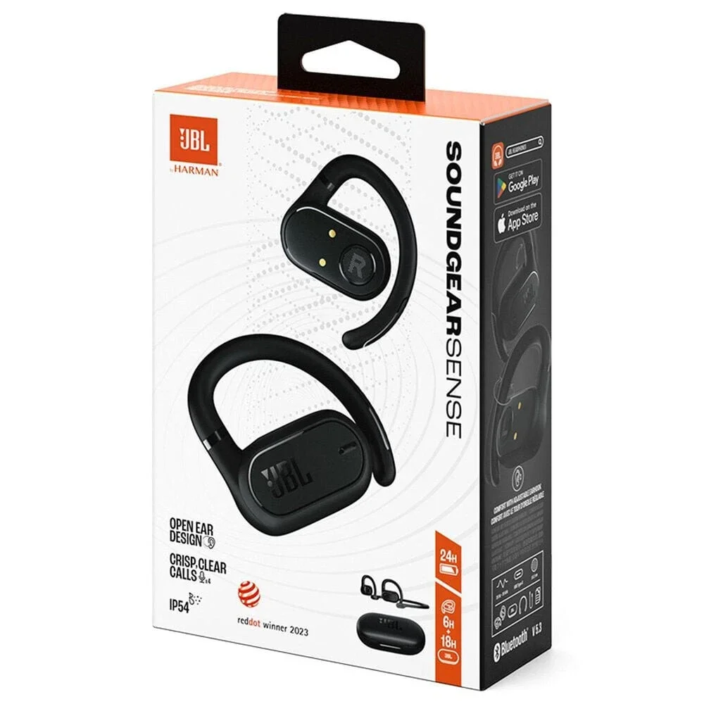 Фото JBL Soundgear Sense True Wireless Наушники для бега с открытыми ушками Спортивная гарнитура с усилением басов HK Edition №3