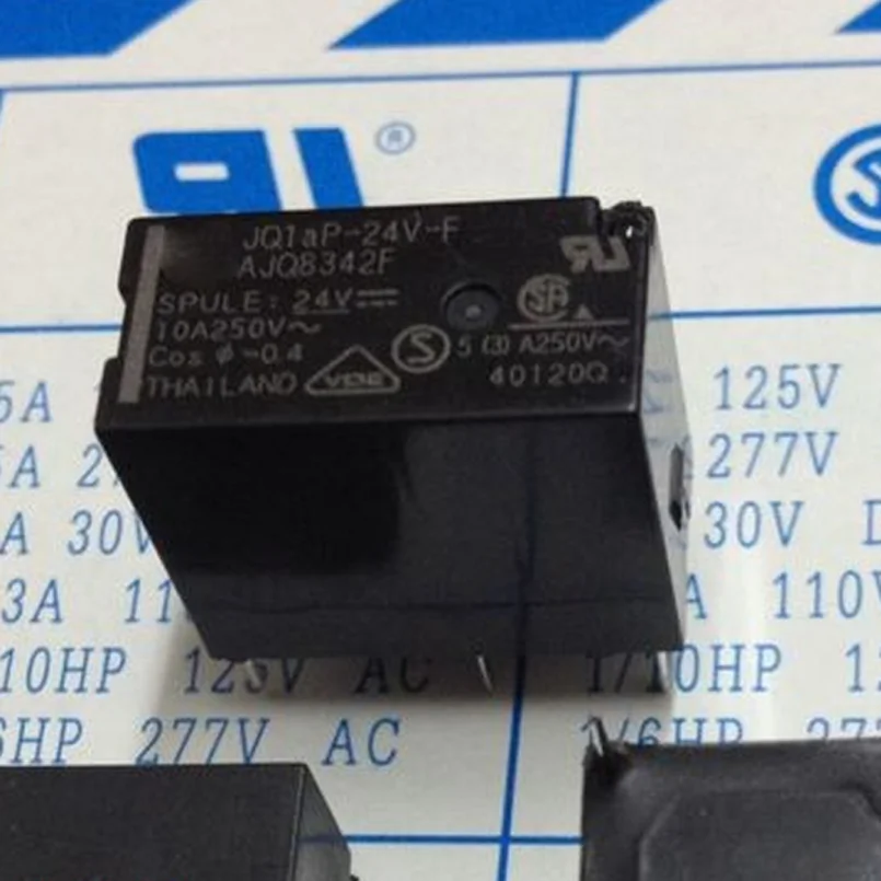 Новое реле 10 шт./лот JQ1aP-24V-F AJQ8342F JQ1aP-24V 10A 250V pin4