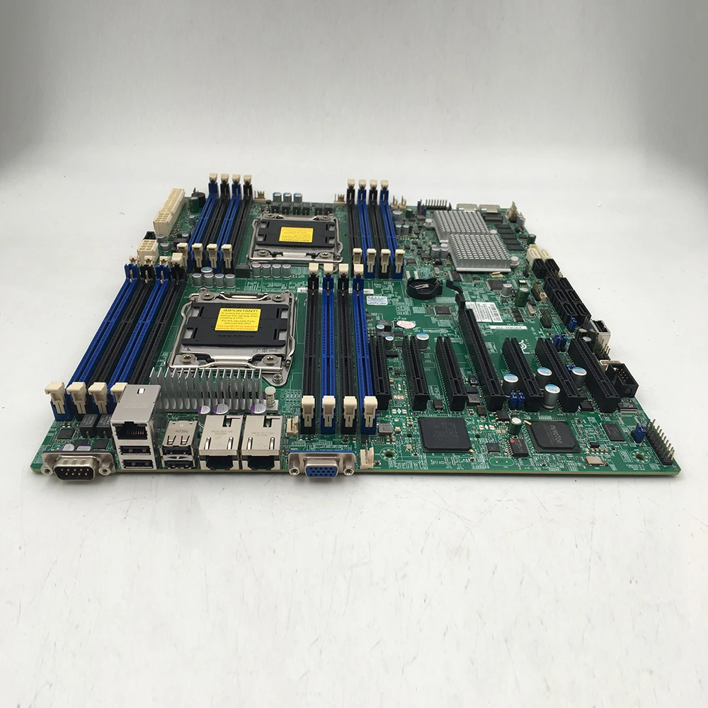 Фото Поддержка семейства E5-2600 V1/V2 LGA2011 DDR3 ECC для серверной материнской платы Supermicro X9DRH-7TF №3