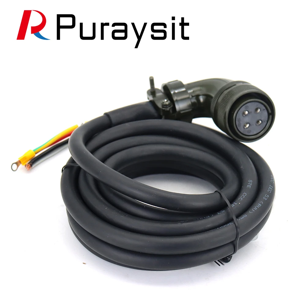 Фото Puraysit с абсолютным силовым кабелем JZSP-UVA102-05-E Кабель энкодера JZSP-CVP07-05-E JZSP-CVP07-10-E для Yaskawa №3