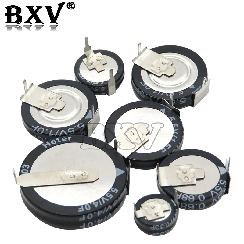 Фото 1PCS H Type 5.5V Super Capacitor 0.1F 0.22F 0.33F 0.47F 1F 1.5F 4.0F New Button Farad Capacitor №3