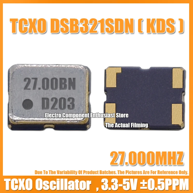 (5 шт.) DSB321SDN 27M 27,000 МГц 3225 TCXO X2, 5 мм кварцевый генератор с температурной компенсацией ± ppm высокоточный KDS