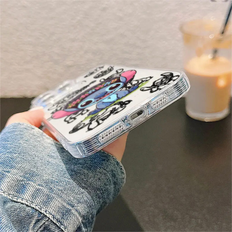 Фото Прозрачный мягкий чехол для Xiaomi Poco X3 NFC X5 X4 M3 X3 Pro X4 GT Cute Disney Stitch №2