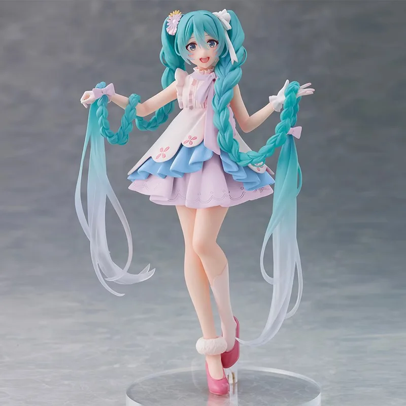 Hatsune Miku фигурка девушки из аниме, виртуальная певица, принцесса, длинные волосы, Сказочная страна чудес, модель MIKU, детские игрушки, кукла, подарки, украшения