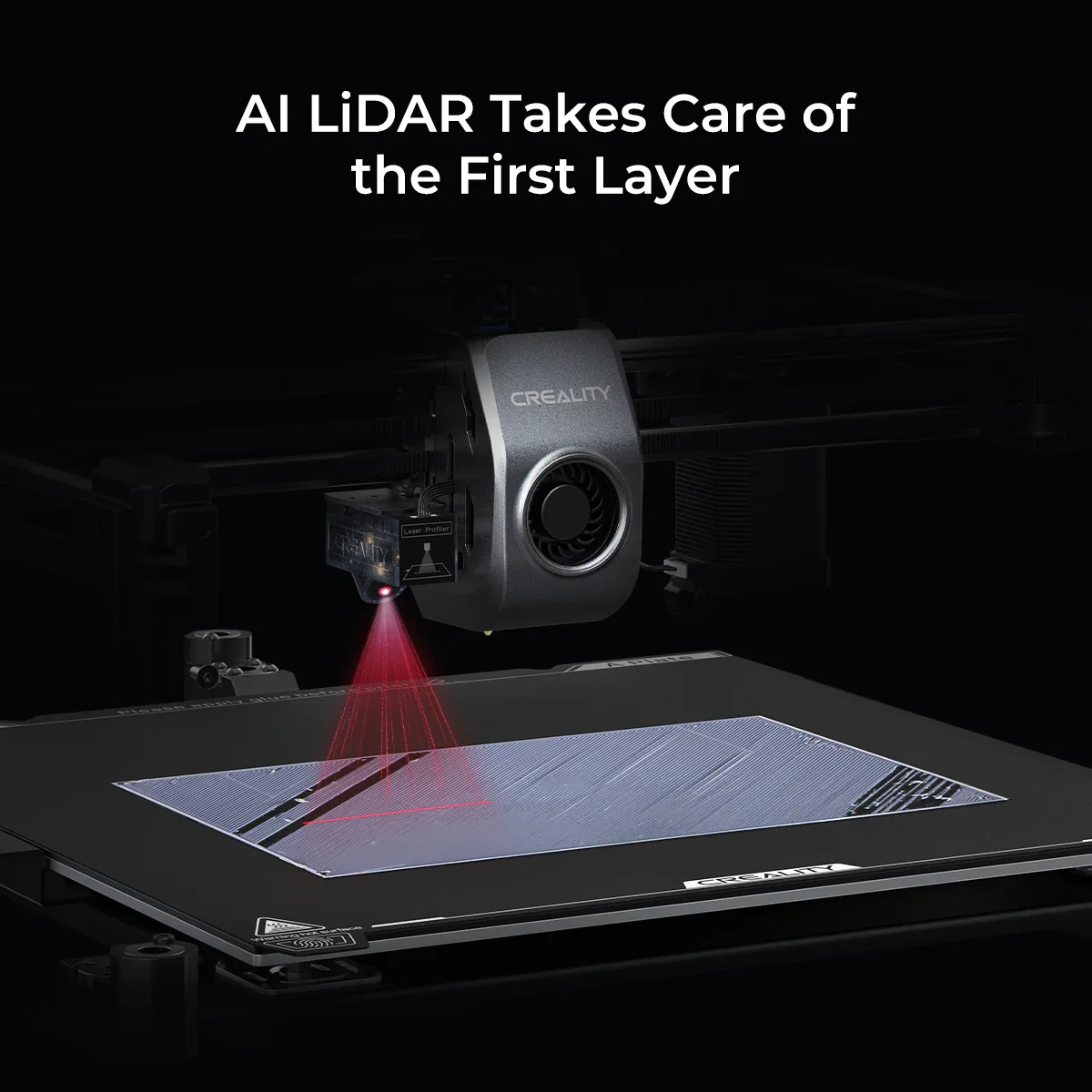 Фото Creality K1 Max AI Быстрый 3D-принтер с камерой AI LiDAR Двухступенчатый прямой экструдер 600 мм/с Скорость печати №3