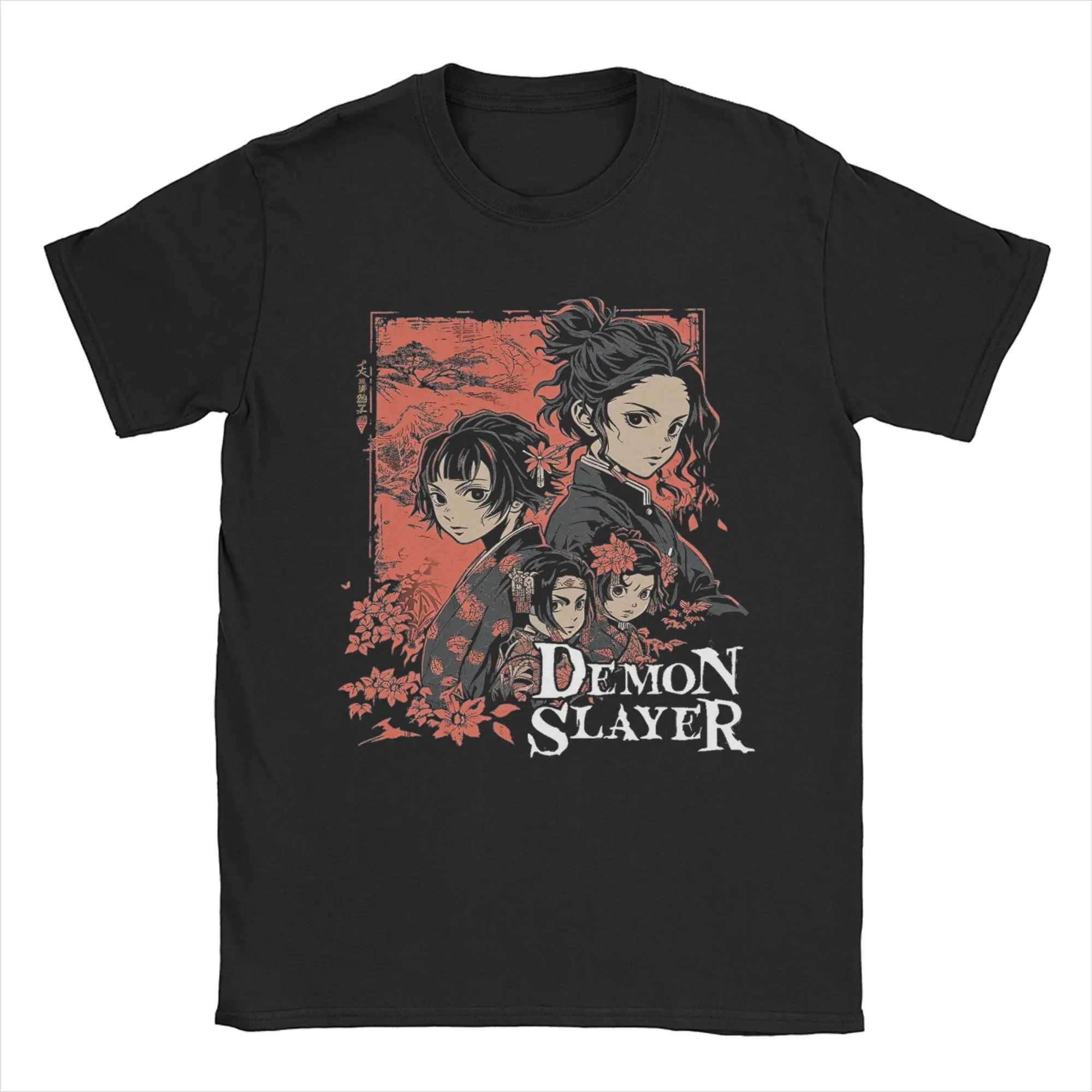 Demon Slayer Tanjiro Muichiro  Graphic Print T Shirts Men Women Japanese Anime Cotton  Tee Shirt Clothes