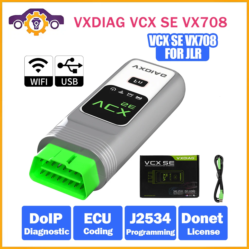 VXDIAG VCX VX708 для JLR Doip OBD2 сканер VCX SE для JLR SDD Pathfinder Автомобильные диагностические инструменты J2534 Программирование ECU кодирование