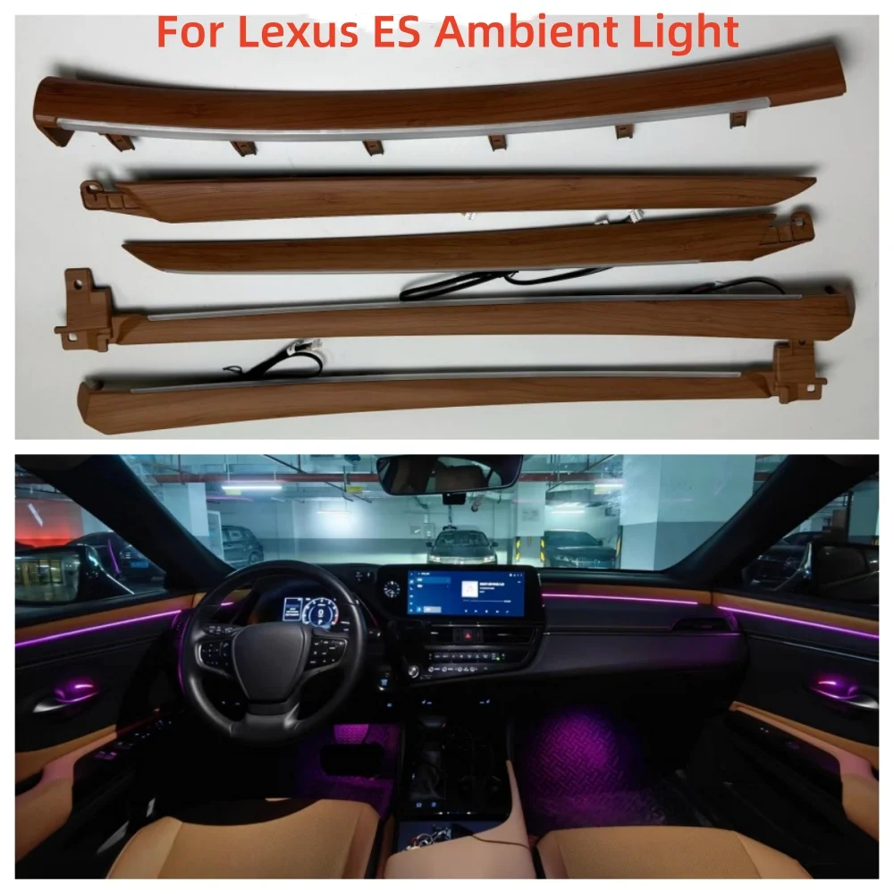 Для Lexus ES создает атмосферу светильник 64 цвет окружающей среды, имитация бамбукового дерева, управление рулевым колесом 1:1, установка замены формы