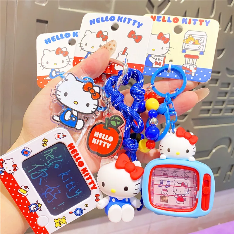 Sanrio 50-летие Hello Kitty брелок-подвеска Kt мультяшная кукла игрушка для девочек сумка изысканный брелок Kawaii Surprise Girl Gif