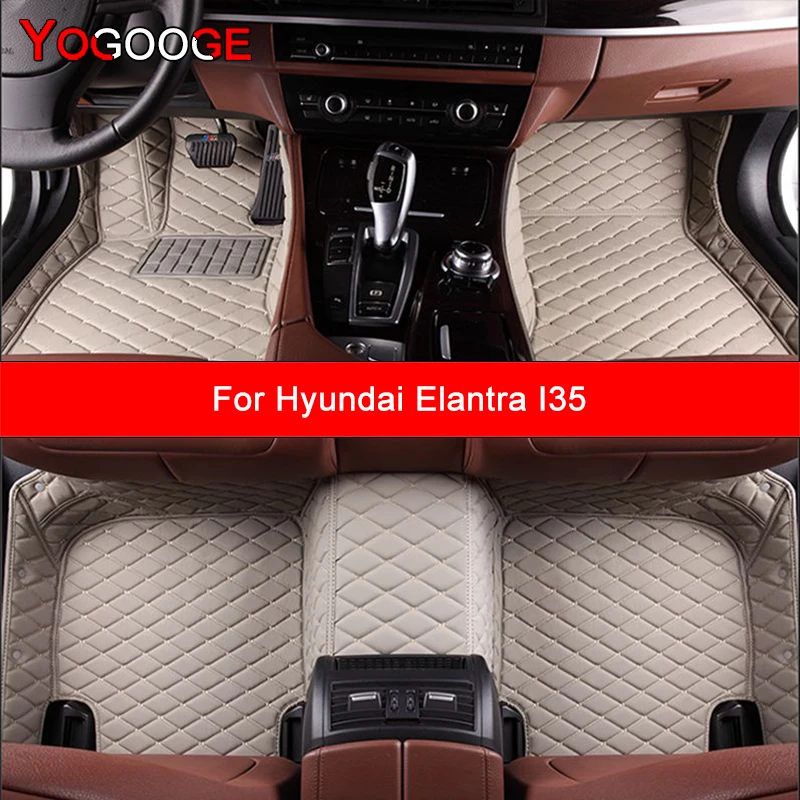 YOGOOGE пользовательские автомобильные коврики для Hyundai Elantra I35 Avante автомобильные ковры аксессуары для ног Coche