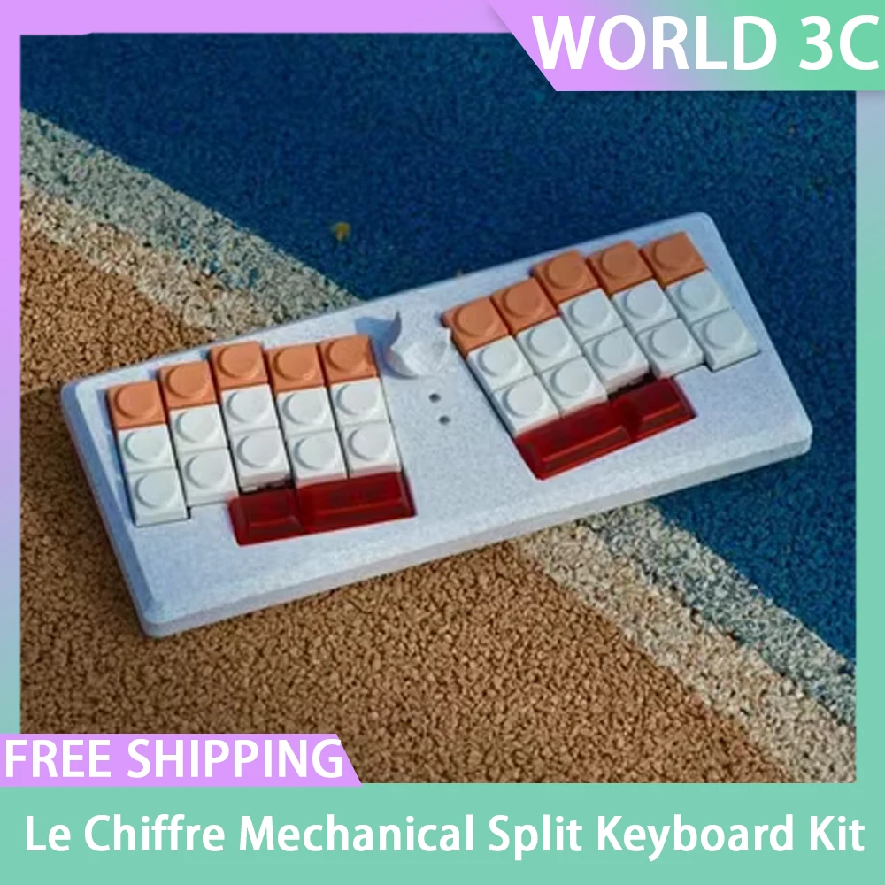 Комплект клавиатуры Le Chiffre Split, проводная мини-игровая механическая клавиатура Hot Wap с ручкой, аксессуары для офисного ПК на заказ, подарок