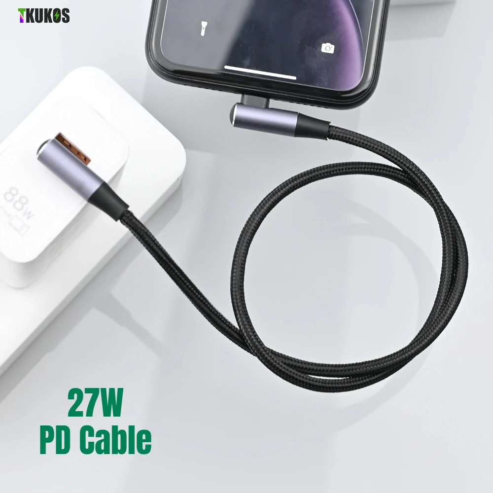 Кабель USB C PD 27 Вт USB Type C Зарядный кабель для iPhone 14 13 12 11 XR Pro Max 3A Кабель для быстрой зарядки Тип C Провод 0,5 м1 м 2 м