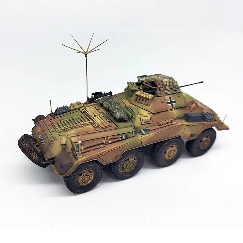 Фото Масштаб 1:72, пластиковый Sd.Kfz.234/1, тяжелая бронированная модель розничной машины, игрушки для взрослых, автомобили, классический подарок, сувенир, статический дисплей №2
