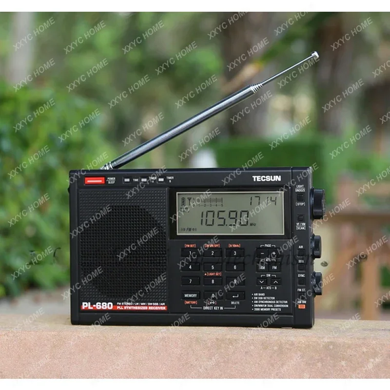 Tecsun PL-680 Радио FM Цифровая настройка Полнодиапазонный FM/MW/SBB/PLL СИНТЕЗИРОВАННЫЙ стерео радиоприемник, портативный динамик Автоматический сон