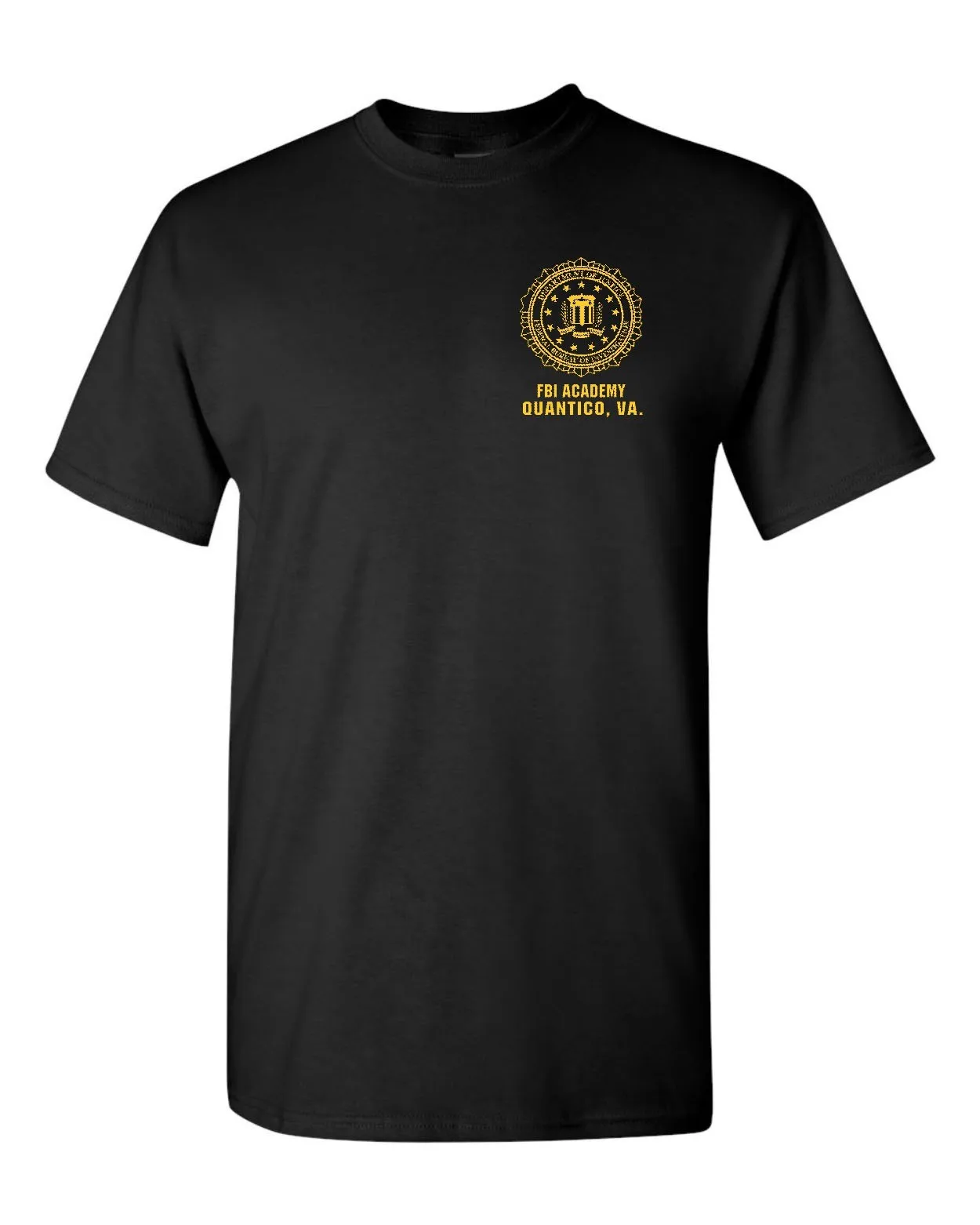 Мужская футболка FBI F.B.I Academy Quantico VA Virginia 1805