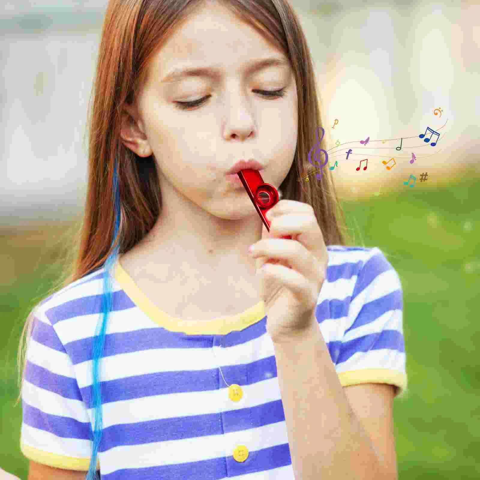 Фото 6 шт. Kazoo Instrument детские музыкальные инструменты с нулевой базой для практики металла для маленьких детей №2