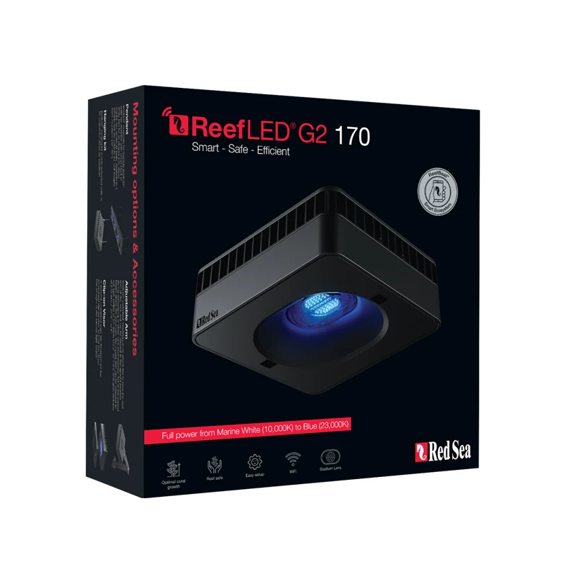 Redsea Israel ReefLED G2 60/115/170 Умный светильник для аквариума WiFi App Control Полный спектр светодиодный светильник для морского рифа и морского аквариума