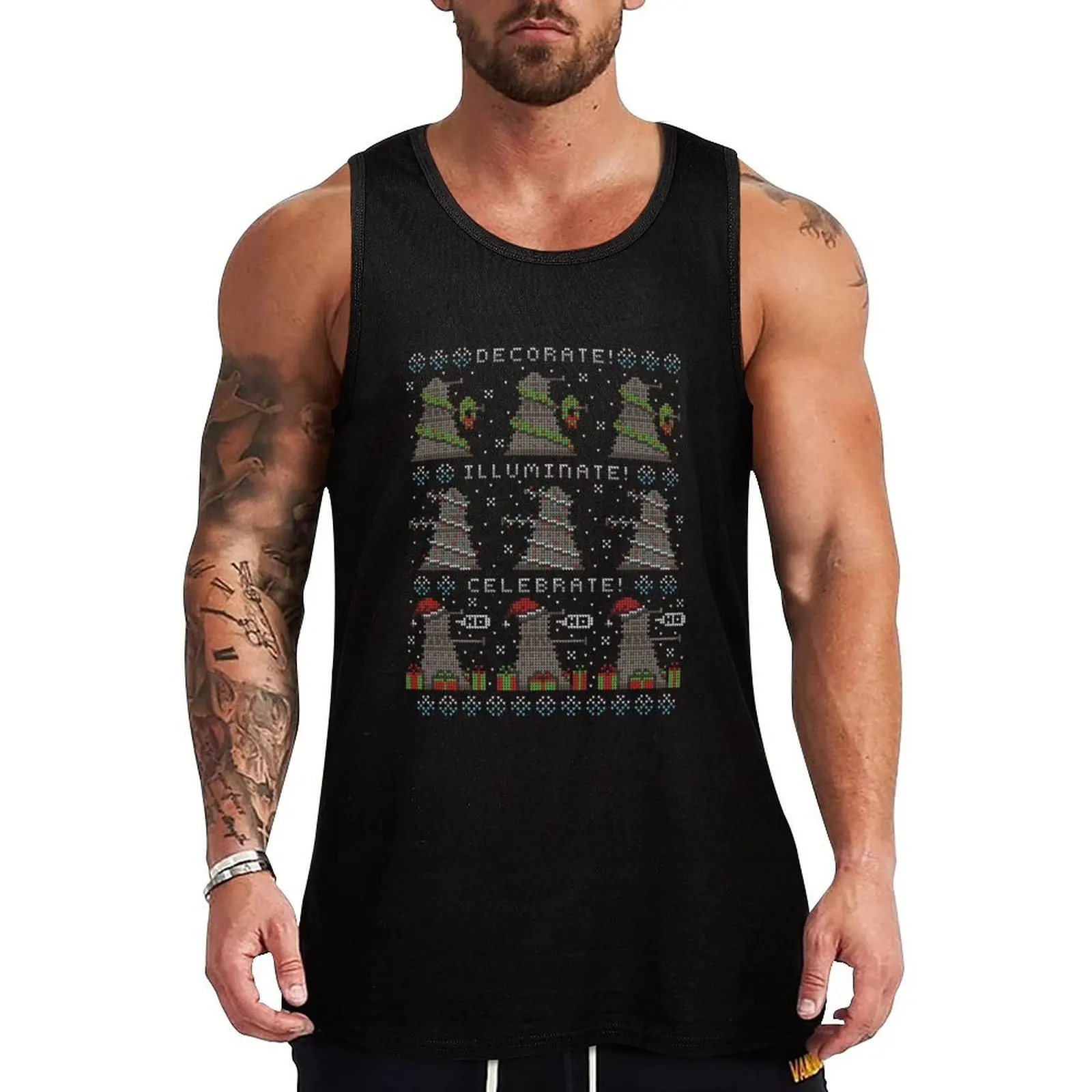 Украсьте! Illuminate Tank Top мужская одежда Мужская летняя одежда футболка для бодибилдинга тренажерный зал