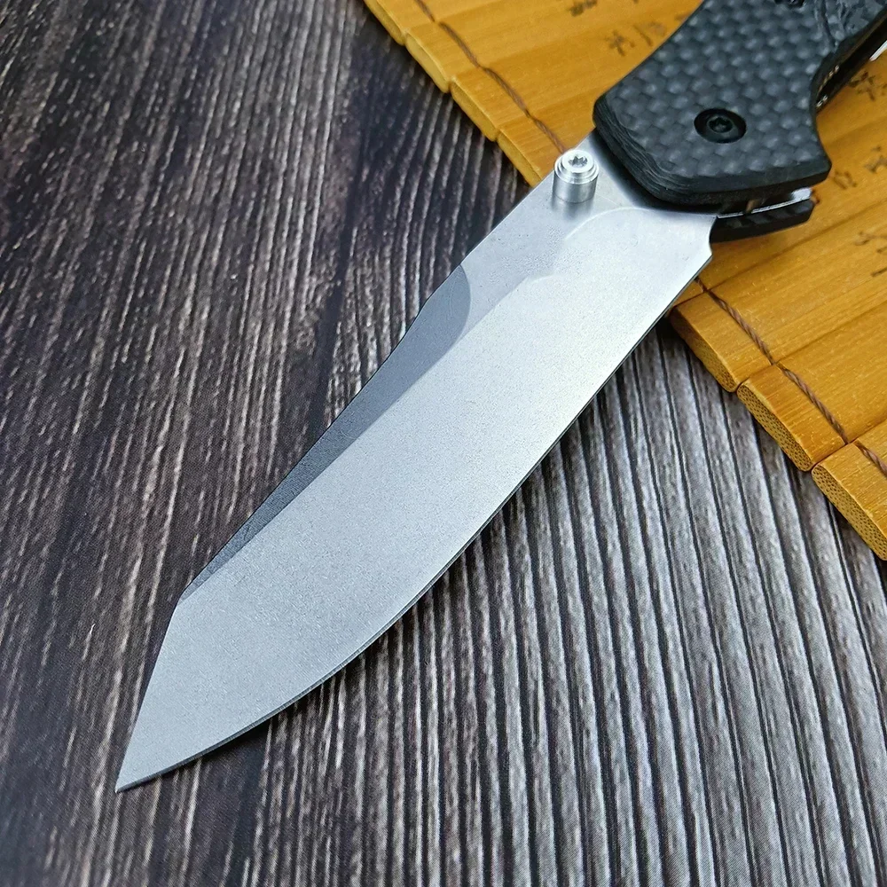 Нож Osborne EDC 940, складной карманный нож BM, лезвие Tanto с простым краем, тактический нож для выживания, кемпинга, инструменты, ручка из углеродного волокна Ручные инструменты