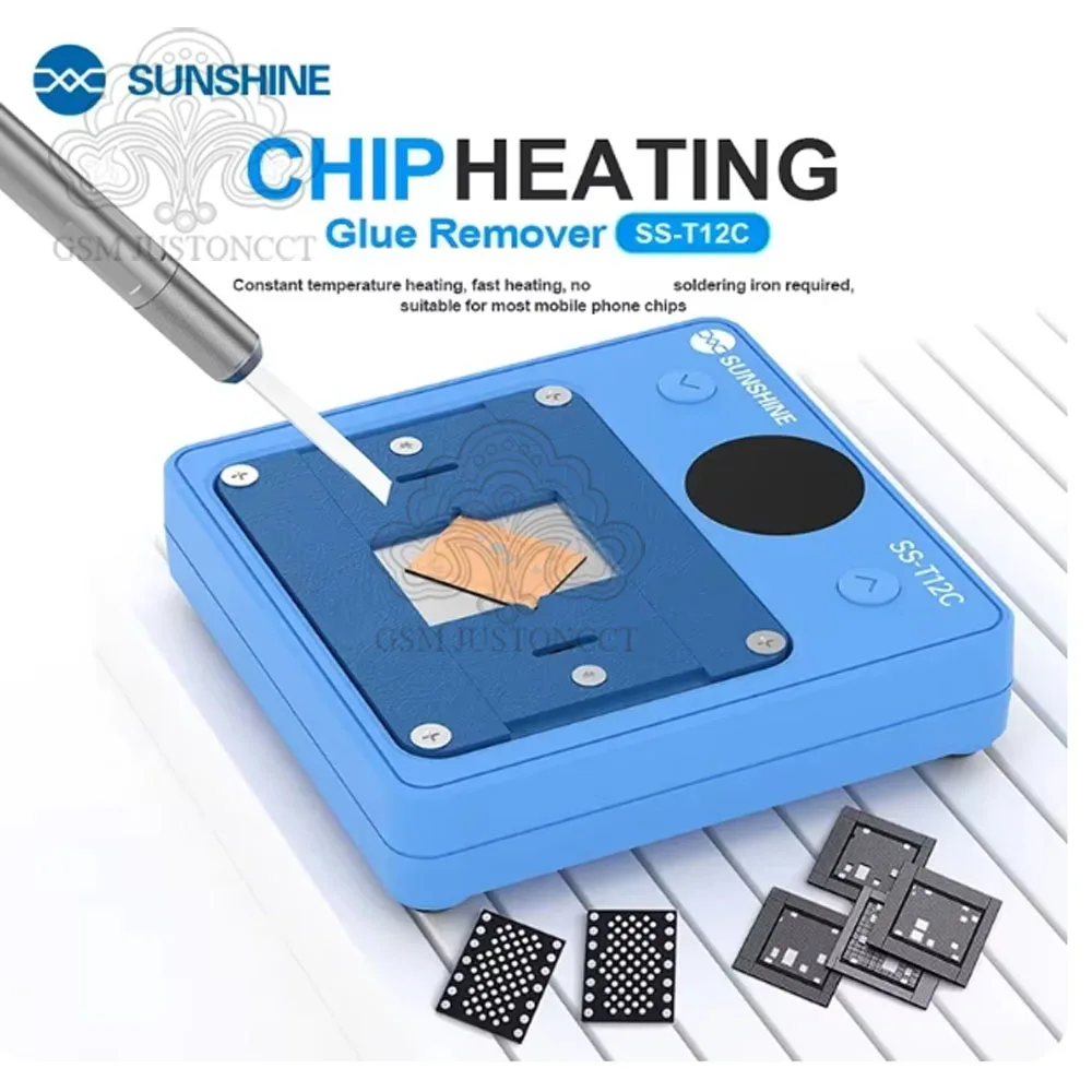 Фото Sunshine SS-T12C IC Chip для удаления клея с подогревом, постоянная температура, нагрев, быстрый нагрев, эффективный инструмент для удаления клея №2