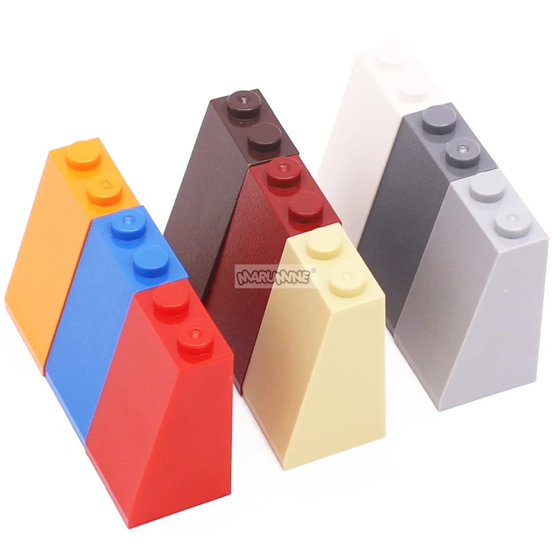 Фото MARUMINE 100 шт. 2x2x3 наклон 75 ° высота фотоэлемент творческие DIY строительные блоки аксессуары россыпью 98560 3684 Рождественская игрушка №3