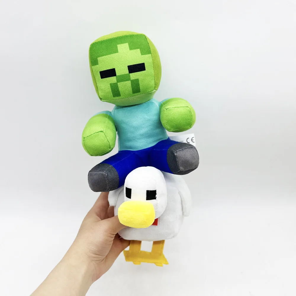 35 см курица-жокей плюшевые игрушки мультфильм милые мягкие подушки куклы для детей подарок на день рождения и Рождество Мягкие игрушки