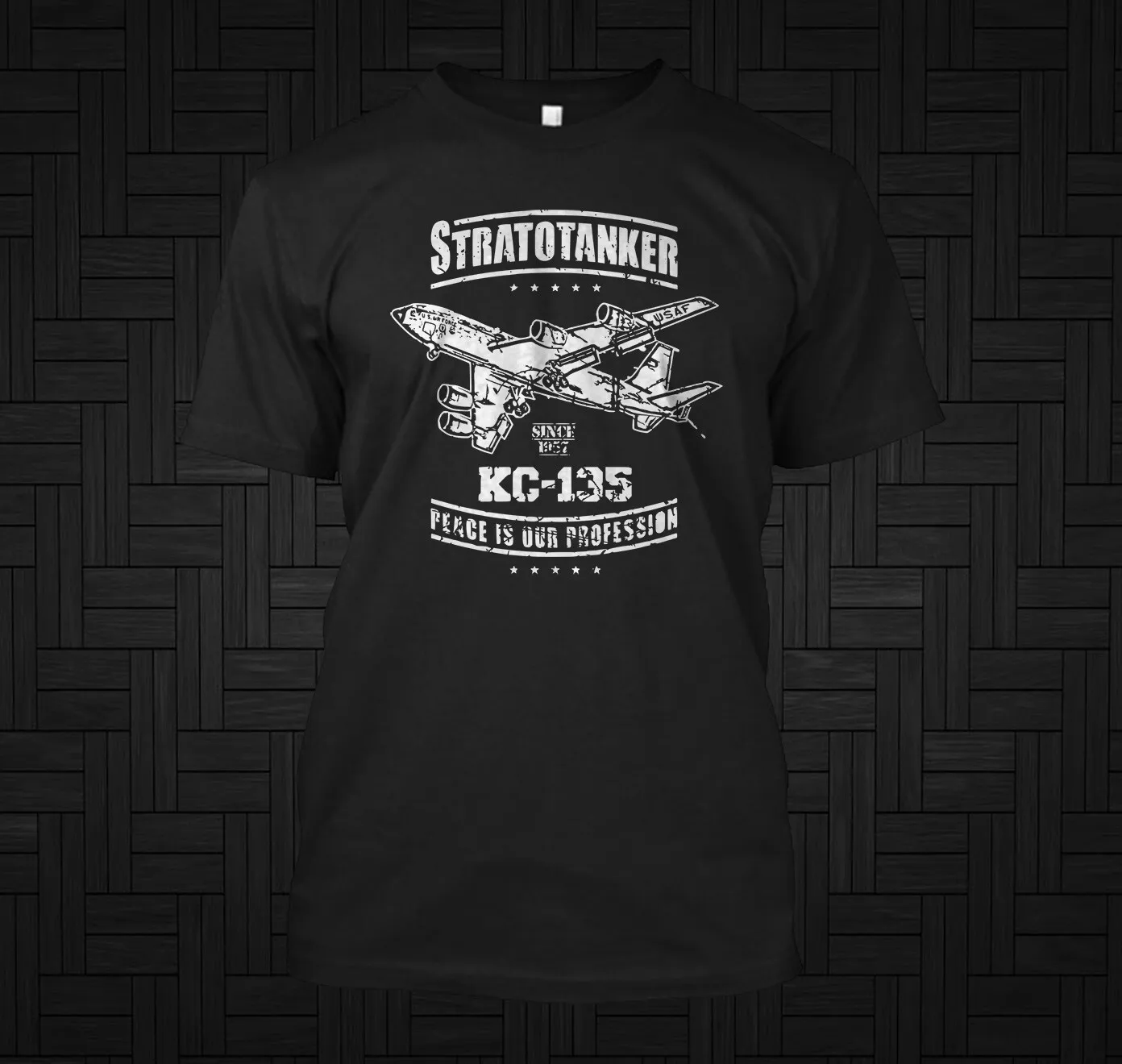KC-135 Stratotanker USAF Военная авиация — футболка на заказ