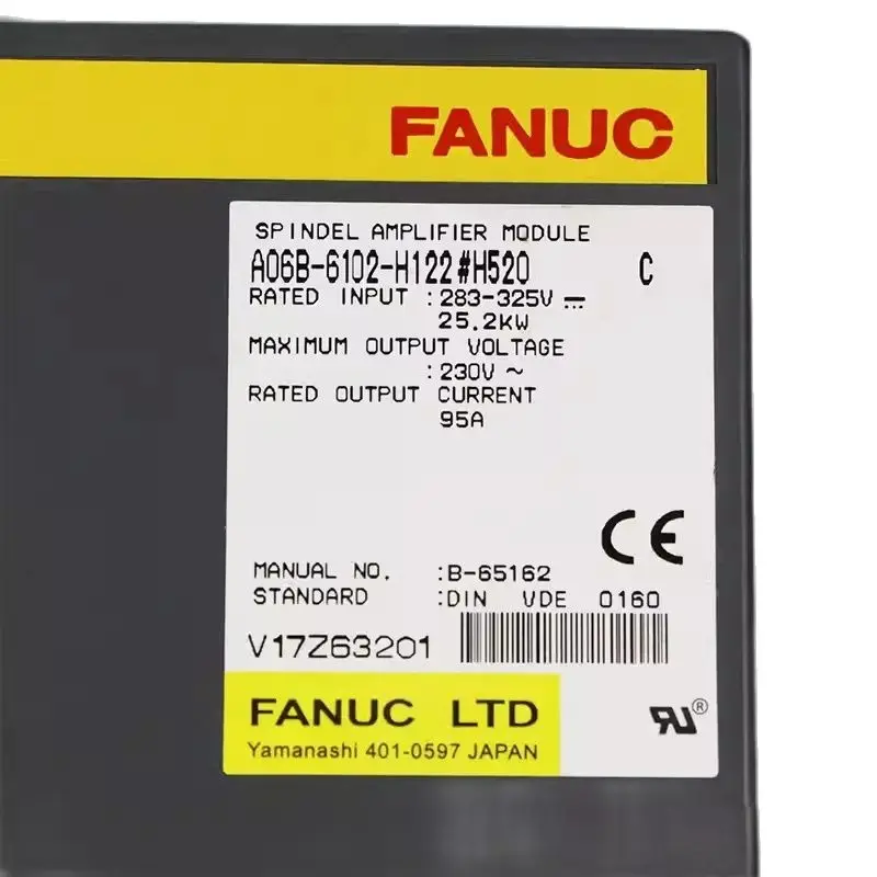 A06B-6102-H122 Модуль питания сервопривода Fanuc протестирован в порядке A06B6102H122