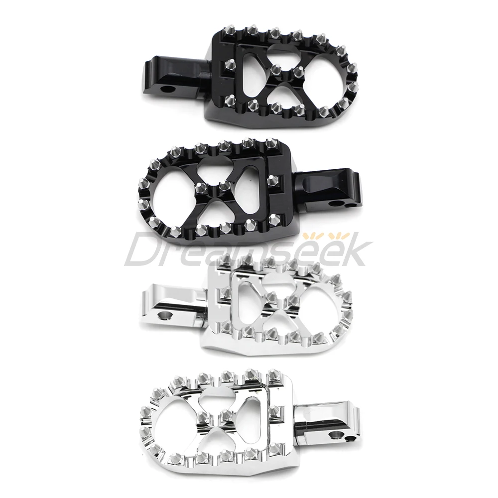 Rear Wide Fat Footpegs Foot Pedal for Harley Softail Fat Bob FXFB 2018-2022 Motorcycle Passenger Foot Pegs Footrest Chrome/Black