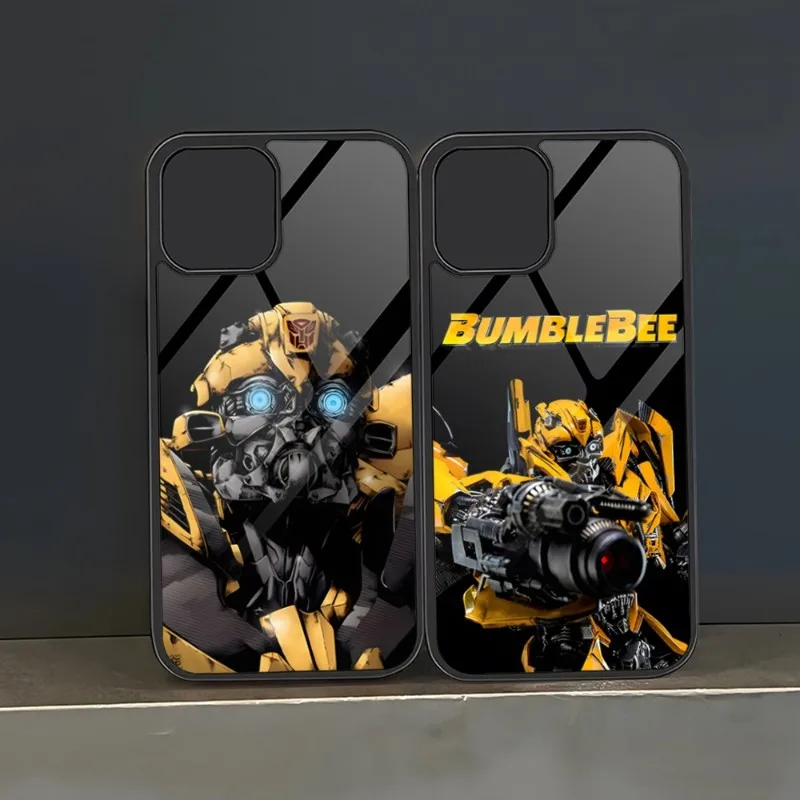 Трансформеры Bumblebeees чехол для телефона ПК + ТПУ для Iphone 13 Pro Max 14 11 12 Mini 6 8 7 Plus X Xs XR роскошный дизайн задняя крышка