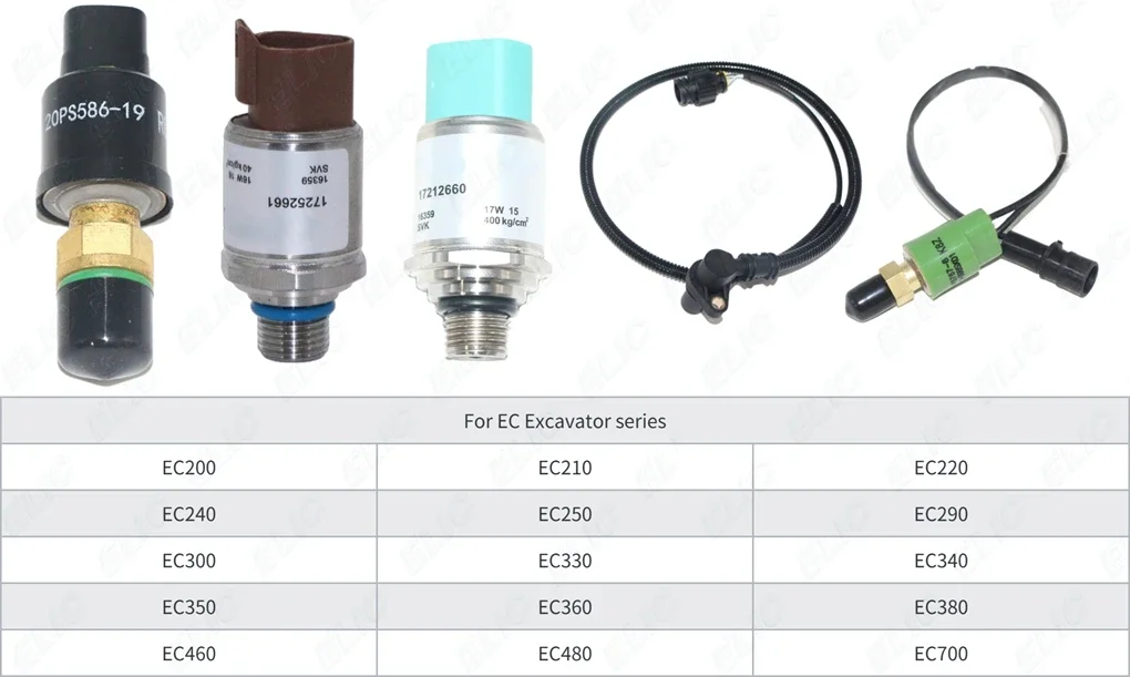 Фото Excavator Spare Parts CX210B CX240B SH210LC-5A CX235B pressure Sensor KHR10301 №3