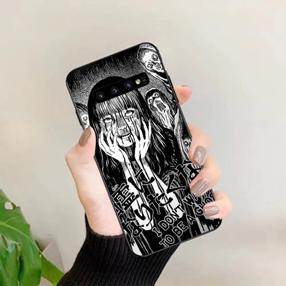 Фото Чехол для телефона Junji Ito comics для Samsung S 9 10 20 21 22 23 30 23plus lite Ultra FE S10lite Fundas №2