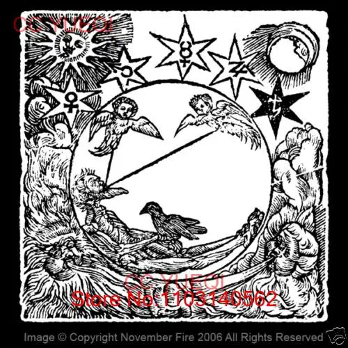 Альхимикаты аллегория из putrection Alchemy Викка ведьма Witchcraft рубашка NFT227