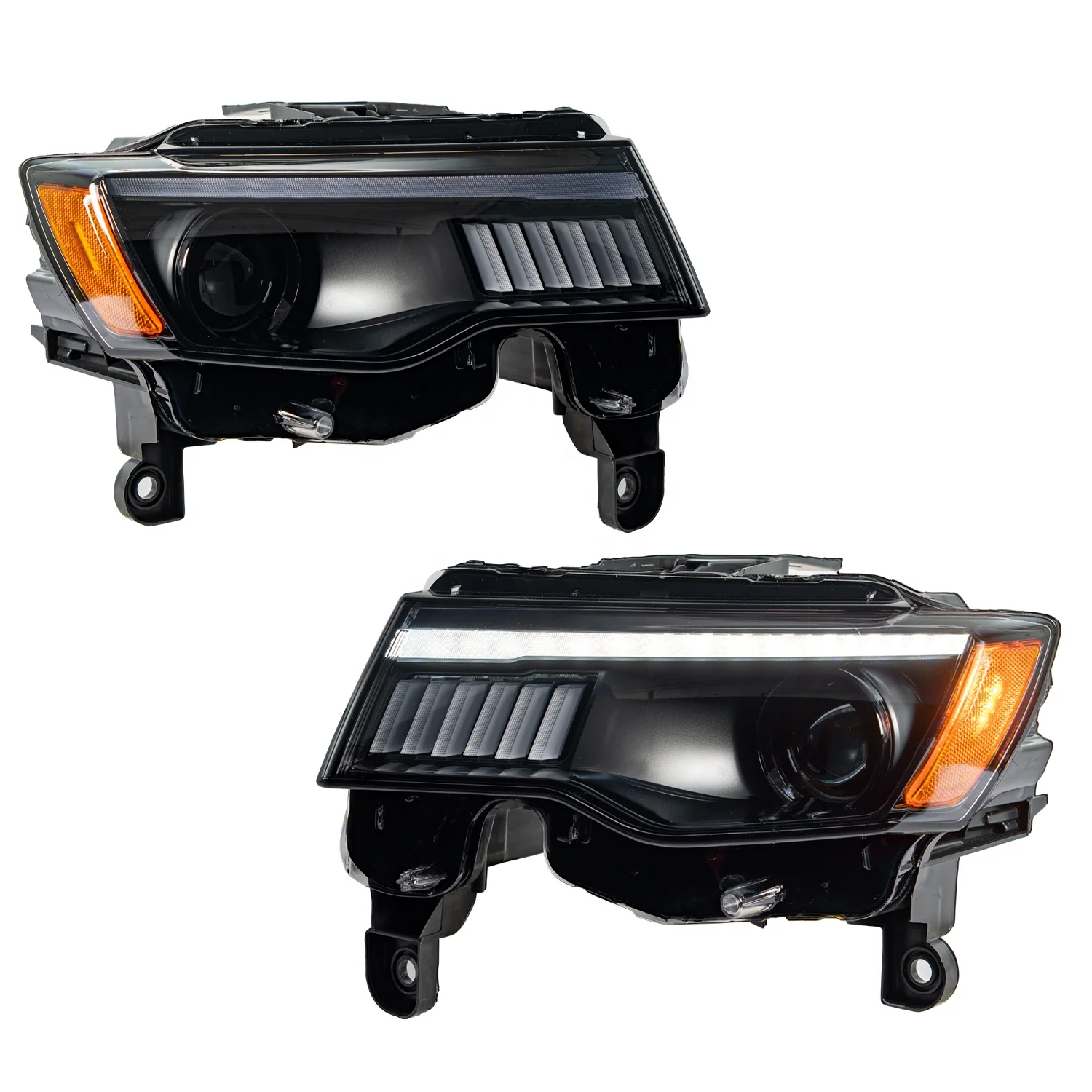 Архаичная фара Xds для Jeep Grand Cherokee, светодиодная фара с последовательным желтым DRL Grand Cherokee 2017, аксессуары для фар