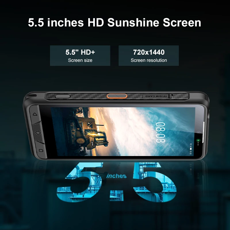 Aoro M7 HD + 720 * 1440 Android 14 Восьмиядерный процессор 5800 мАч VHF и UHF 2 Вт Радио рация Atex DMR Walkie Talkie (art.: 3920cf47a48f4) - 3920cf47a48f4