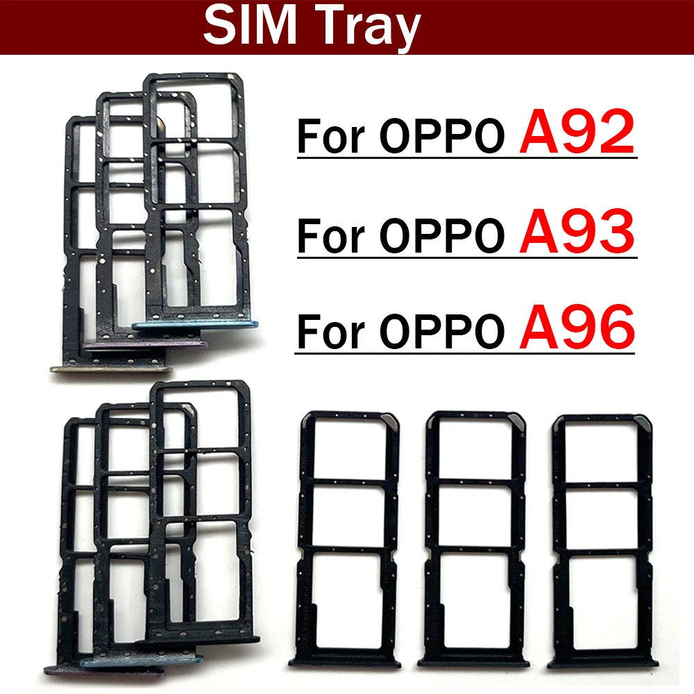 Держатель для карт Micro Nano SIM, держатель слота, адаптер, разъем для OPPO A92 A93 A96 4G Телефоны и аксессуары
