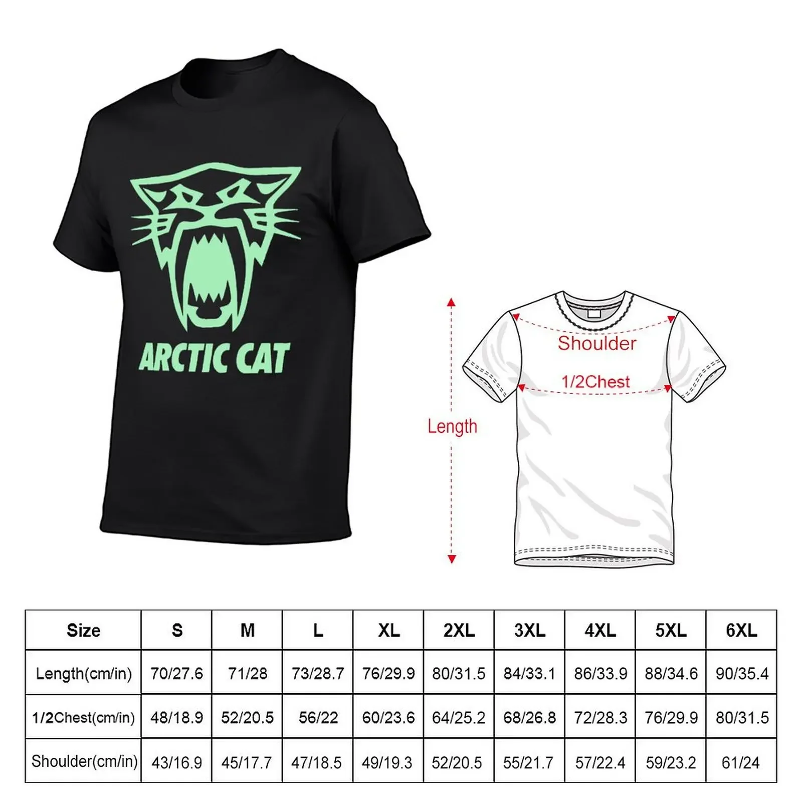 Черная футболка с длинными рукавами и трафаретным принтом Arctic Cat Sabre, хлопковые мужские футболки, футболка на заказ, быстросохнущие мужские футболки (art.: 3920cc1e66240) - 3920cc1e66240