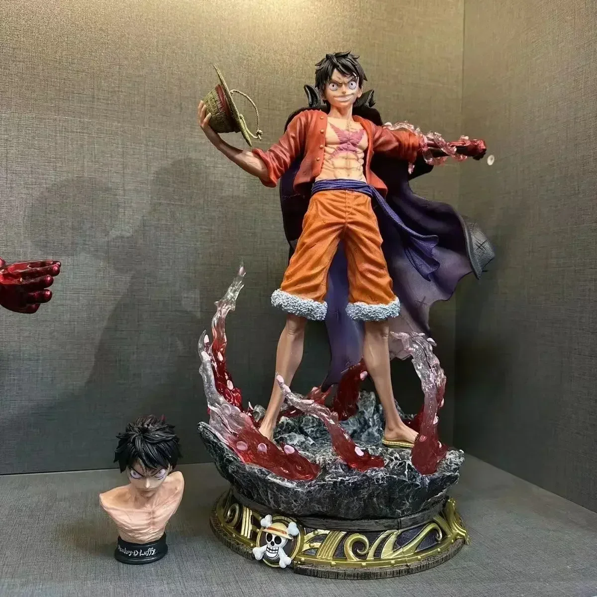 One Piece Gk Manqi Flow Cherry Luffy супер мощный поток Cherry Fire Luffy Can светильник Up фигурка модель Украшение