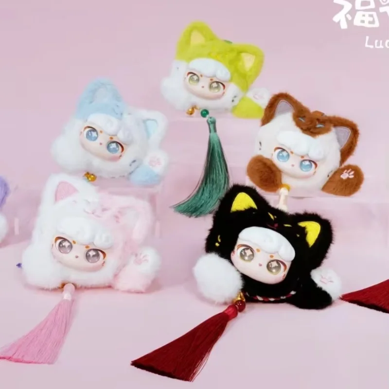 Подлинная слепая коробка серии Ciaoka Lucky Meow, милая виниловая загадочная коробка для лица, Lucky Cat, стильная кисточка, сумка ручной работы, подвеска, рождественские подарки