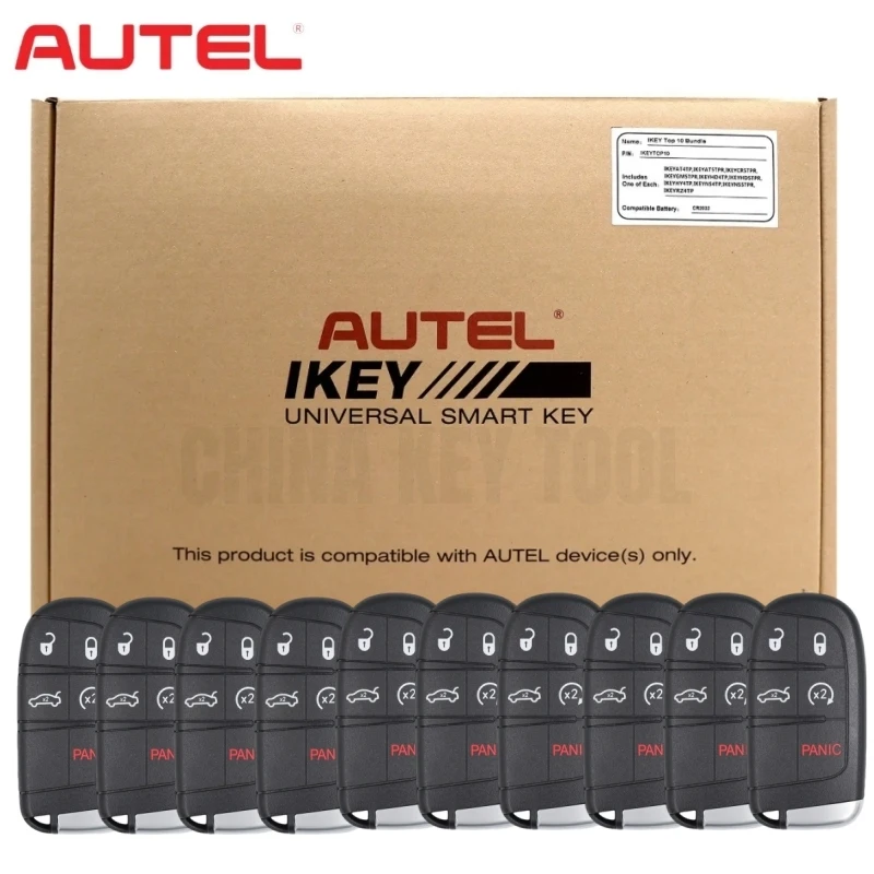 Фото 10 шт. AUTEL CL005AL универсальный смарт-ключ премиум для Chrysler 5 кнопок IKEYCL005AL для смарт-ключа Autel для KM100 IM508 IM608 №2