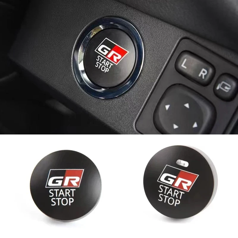 Кнопка запуска и остановки двигателя автомобиля для Toyota GR GAZOO RACING HV RAV4 C-HR Mirai Yaris Camry Corolla Crown Levin Reiz, автомобильные аксессуары