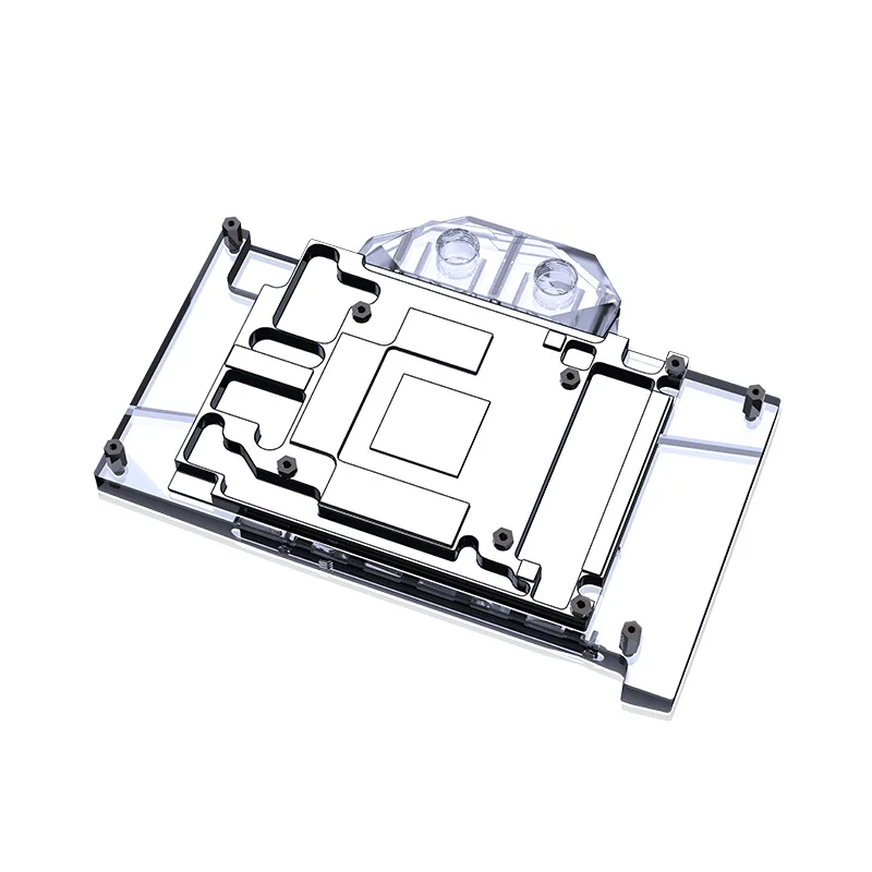 Фото Водяной блок Bykski для ZOTAC Geforce RTX 4070 12 ГБ X GAMING VGA охлаждающий кулер с задней панелью, N-ST4070XG-X №4