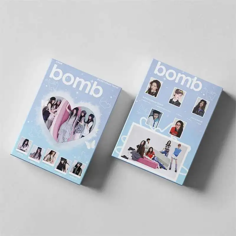 Фото 55 шт./компл. альбом ILLIT, карты ЛОМО ILLIT BOMB, фотокарточки высокой четкости MOKA WONHEE YUNAH, открытки, коллекционные карты, подарки для девочек №5