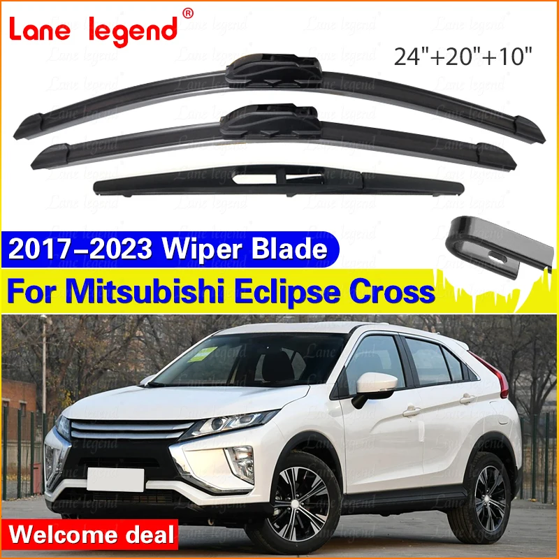 Передние и задние щетки стеклоочистителя для Mitsubishi Eclipse Cross GK GL YA 2017-2023 ветровое стекло 2018 2019 2020 2021 2022, автомобильные аксессуары