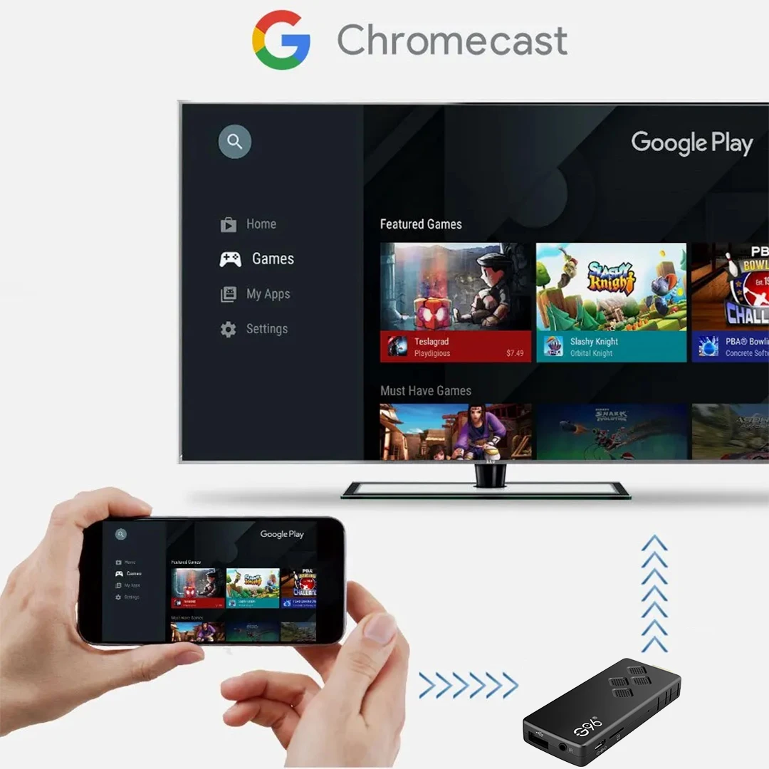 Фото Android 13 Smart TV Stick 4K HDR10 Google Assistant Dual 2,4G + 5GWifi Netflix Youtube многоязычный потоковый медиаплеер Q2 №5