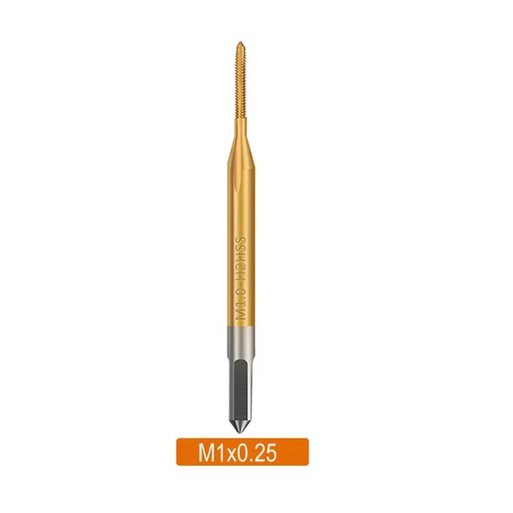Резьбовой метчик HSS M1 M1.2 M1.4 M 1.6 M1.7 M1.8 Машинный метчик с покрытием Металлический метчик с отверстием для винта Сверло для стального метчика