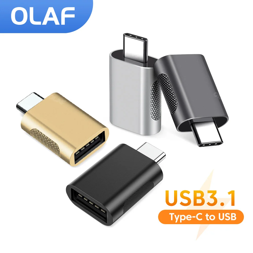 Адаптер Olaf Type C к USB 3,1 OTG Type C папа к USB мама адаптер для ноутбука Xiaomi Samsung Huawei коннектор